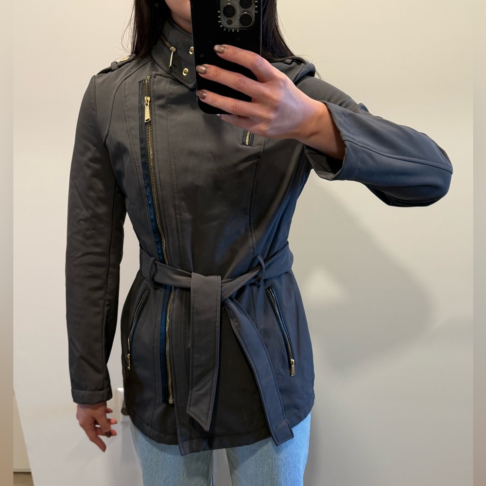 Michael Kors Charcoal Gray Utility Jacket